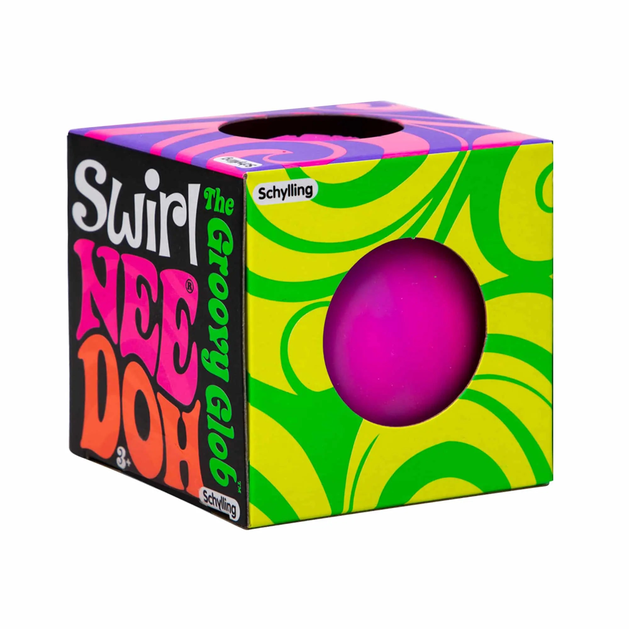 NEEDOH, stressboll, swirl stressboll, fidget toy, antistress, klämleksak, sensorisk leksak, stressleksak barn, avkoppling, koncentration, squishy boll
